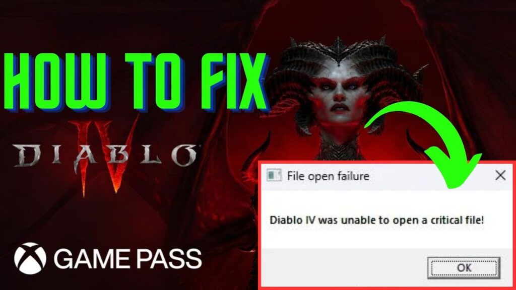 How To Resolve Diablo 4 Was Unable To Open A Critical File (2024) 🔧