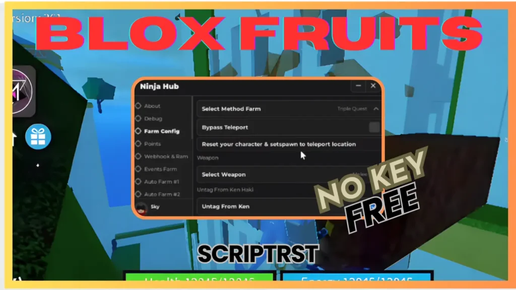 Blox Fruits Ninja Hub Scripts